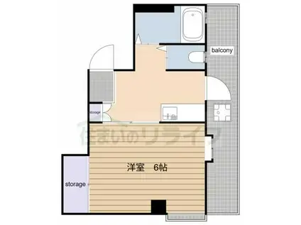 第1小野ビル(1K/5階)の間取り写真