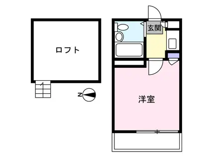 東小金井栄ハイム(1K/1階)の間取り写真