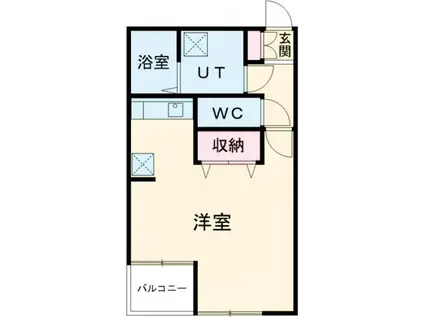 レアルグレイス(ワンルーム/1階)の間取り写真