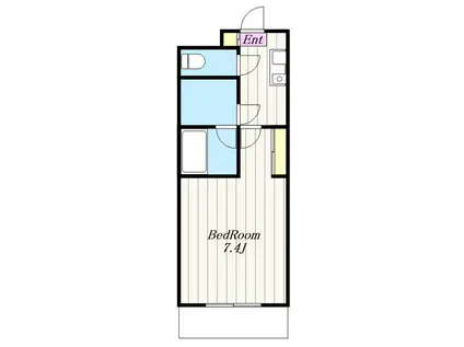 アルテミス(1K/2階)の間取り写真