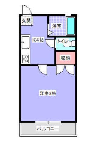 ミ・マニアーナB(1K/1階)の間取り写真