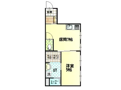 NA・ANELA(1DK/2階)の間取り写真