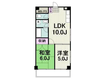 NTYビル(2LDK/3階)の間取り写真