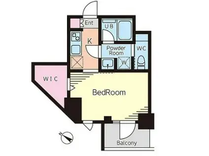 池袋ウエストガーデン(1DK/5階)の間取り写真