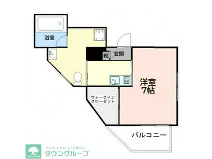 アネックスヒットビット(1K/4階)の間取り写真