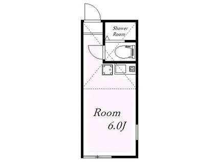 ユナイト本牧ブラッドリの杜(ワンルーム/1階)の間取り写真