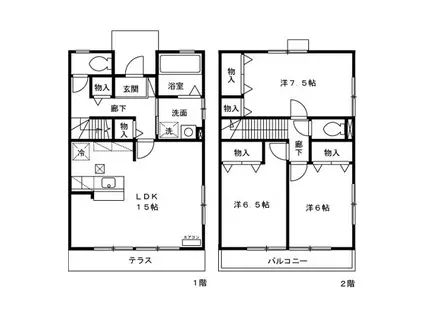 アルファタウン天王台G(3LDK/1階)の間取り写真