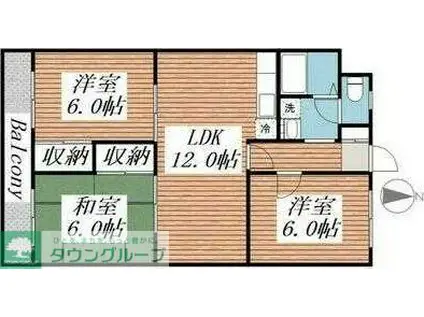 リアライズ新松戸(3LDK/4階)の間取り写真