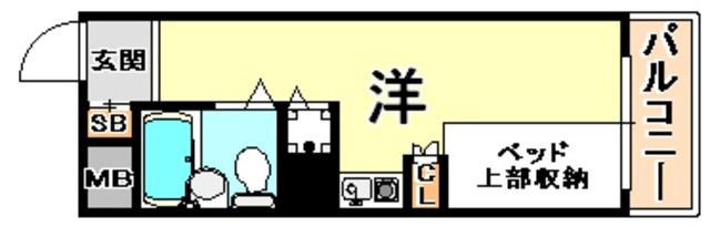 DCOURT六甲(ワンルーム/5階)の間取り写真