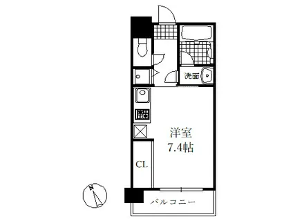 アーバングリーン神戸元町(1K/6階)の間取り写真