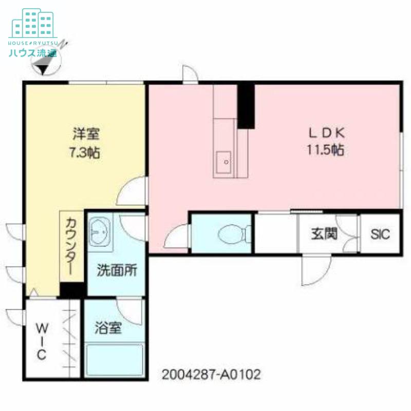 シャーメゾン茶屋の先II(1LDK/1階)の間取り写真