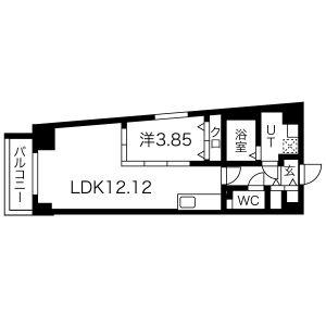 S-FORT熱田花町(1LDK/10階)の間取り写真