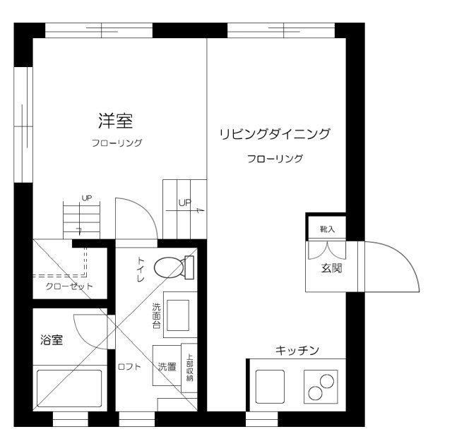 VILLETTA KOMAGOME(1LDK/1階)の間取り写真