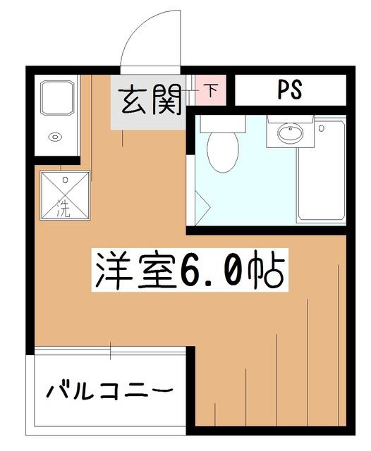オークビル(ワンルーム/5階)の間取り写真
