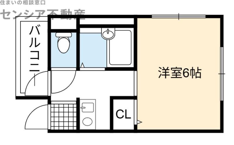 新和 マンション(1K/2階)の間取り写真