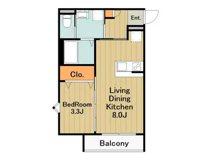 ROBOT HOME 相模原2(1LDK/3階)の間取り写真