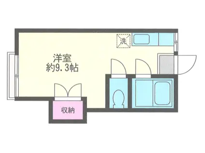 コーポ平賀(ワンルーム/2階)の間取り写真