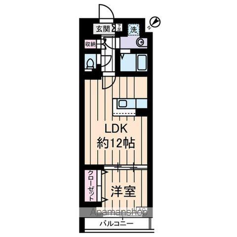 YAYOI COURT(1LDK/10階)の間取り写真