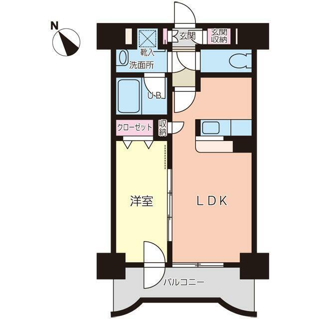 ラデュレ(1LDK/3階)の間取り写真