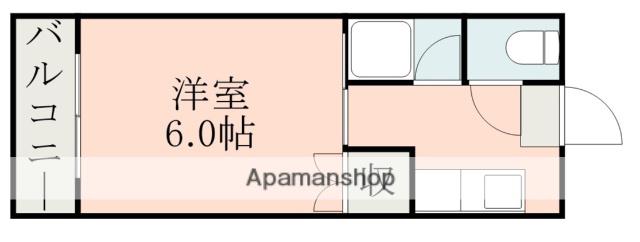 ホワイトキャッスル壱番館(1K/7階)の間取り写真