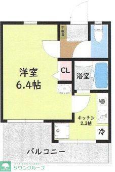 ロワール六浦弐番館(1K/1階)の間取り写真