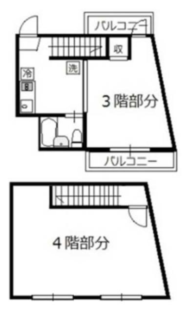 ニチエーイン日野(2K/4階)の間取り写真