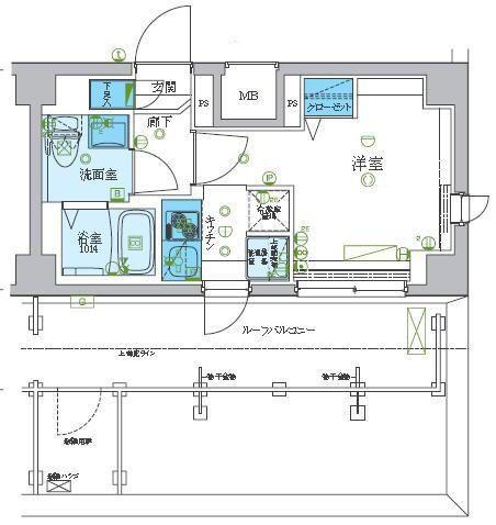 レグゼ梶ケ谷(ワンルーム/6階)の間取り写真