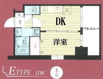 ORIENT BLD NO123(1DK/2階)の間取り写真