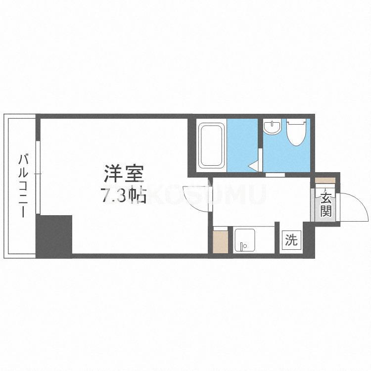 セイワパレス 堂島シティ(1K/7階)の間取り写真