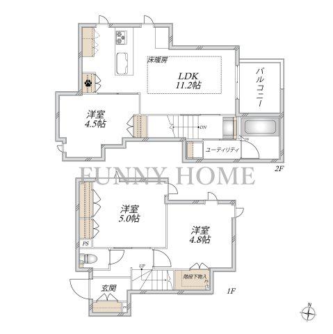 LYON ESTATES(3LDK/1階)の間取り写真