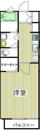 ソフィア(1K/1階)の間取り写真