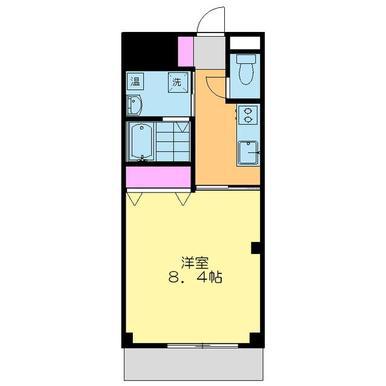 プロ―プル本厚木(1K/3階)の間取り写真