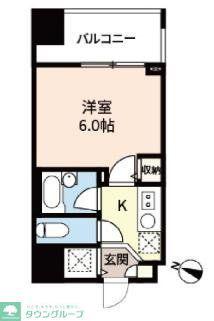 LASANTE板橋本町(1K/6階)の間取り写真