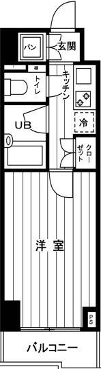 ルーブル練馬弐番館(1K/4階)の間取り写真