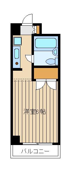 スカイコート和光(ワンルーム/4階)の間取り写真