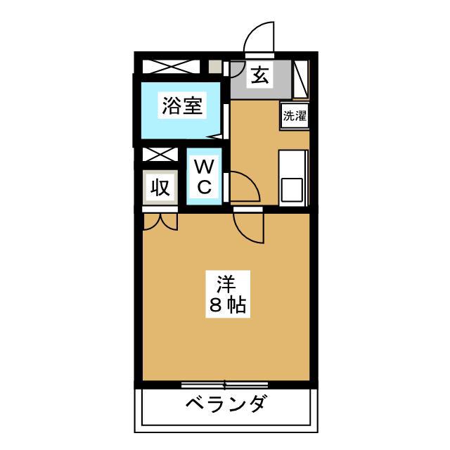 メゾンUTAJAYA(1K/2階)の間取り写真