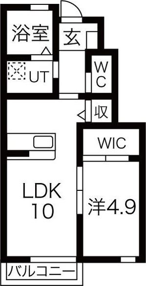 ＪＲ北上線 柳原駅(岩手) 徒歩25分 2階建 築9年(1LDK/1階)の間取り写真