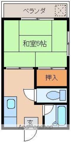 エヌハイツ清水(1K/1階)の間取り写真