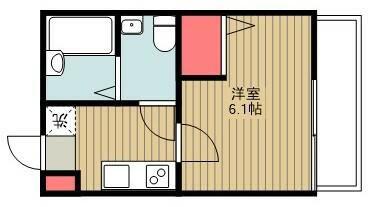 NK HOUSE(1K/1階)の間取り写真