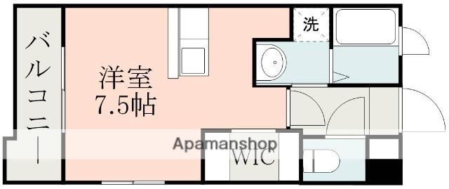 LAZONA(ワンルーム/2階)の間取り写真