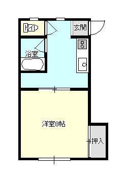 わんすてっぷ(1K/1階)の間取り写真