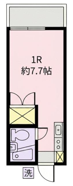 コーポ南行徳C(ワンルーム/2階)の間取り写真