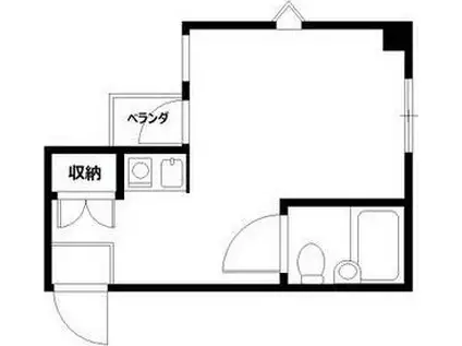 JPアパートメント生野II(ワンルーム/4階)の間取り写真