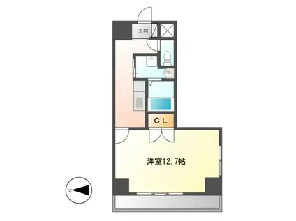 BSレジデンス栄(1K/5階)の間取り写真