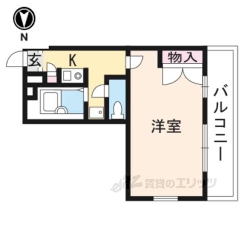 レオパレス関屋(1K/2階)の間取り写真