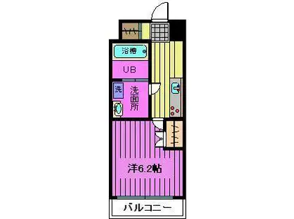 リヴシティ武蔵浦和(1K/9階)の間取り写真