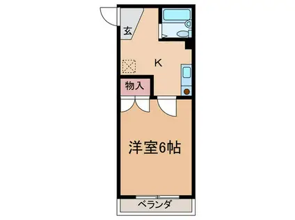 中野江古田マンション(1K/3階)の間取り写真