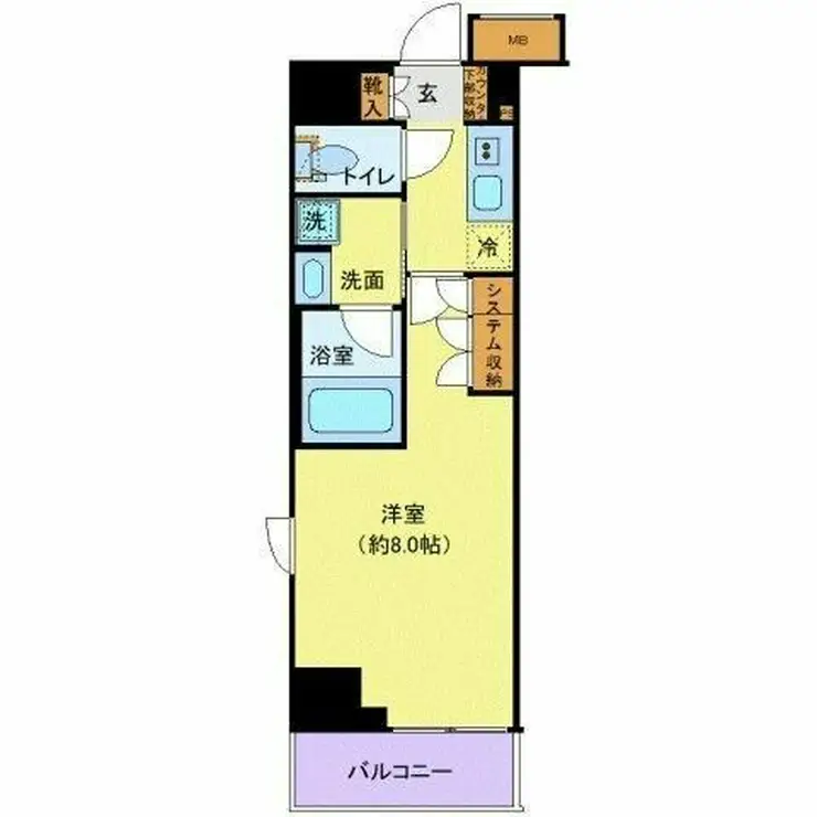 クレイシア新宿中落合 6階階 間取り