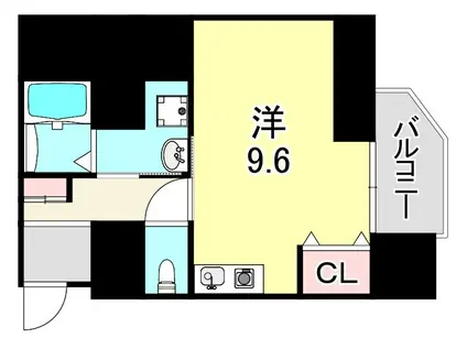 KITANO FLATS PLUS(ワンルーム/5階)の間取り写真
