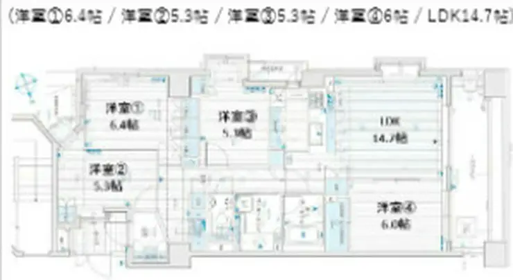 プラハ横浜センター南ステーションアリーナ 8階階 間取り